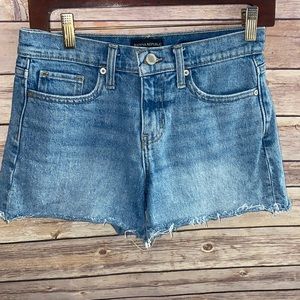 Banana Republic Mid-Rise Denim Shorts With Factory Distressing